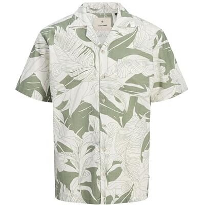 JACK & JONES Jprblubahamas Print Resort S/S skjorta, Säkringsgrön, S JACK & JONES Jprblubahamas Print Resort S/S skjorta, Säkringsgrön, S