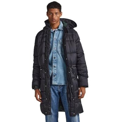 Pepe Jeans Blai Puffer Parka för män, svart (svart), M Pepe Jeans Blai Puffer Parka för män, svart (svart), M