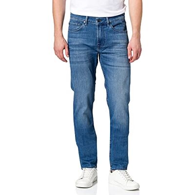 7 For All Mankind herr slimmy Tapered Luxe Performance Eco Mid Blue Jeans, Mittblå, 36W / 30L 7 For All Mankind herr slimmy Tapered Luxe Performance Eco Mid Blue Jeans, Mittblå, 36W / 30L