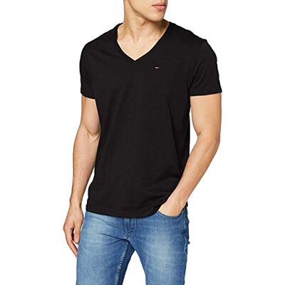 Tommy Jeans Herr original kortärmad t-shirt svart (TOMMY Black 078) XS, tommy svart, XS Tommy Jeans Herr original kortärmad t-shirt svart (TOMMY Black 078) XS, tommy svart, XS