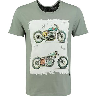 KEY LARGO KEYLARGO T-shirt för män MT KLBRAKE rund, Salvia Green (1550), M KEY LARGO KEYLARGO T-shirt för män MT KLBRAKE rund, Salvia Green (1550), M