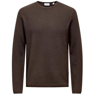 Only & Sons Onseric Reg 12 Struc Crew Knit Noos, Halv kopp, XS Only & Sons Onseric Reg 12 Struc Crew Knit Noos, Halv kopp, XS