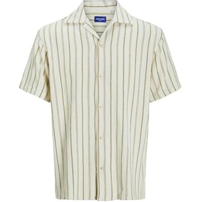 JACK & JONES Jorcoba Stripe Resort Shirt Ss Sn, Cedar, XS JACK & JONES Jorcoba Stripe Resort Shirt Ss Sn, Cedar, XS
