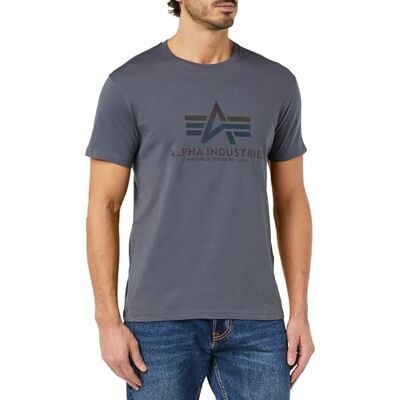 Alpha Industries Basic T Rainbow Ref -T-shirt för män Greyblack Alpha Industries Basic T Rainbow Ref -T-shirt för män Greyblack