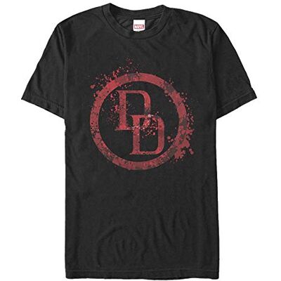 Marvel Unisex Defenders-DD Splatter Icon Organic Short Sleeve t-shirt, svart, XL, svart, XL Marvel Unisex Defenders-DD Splatter Icon Organic Short Sleeve t-shirt, svart, XL, svart, XL