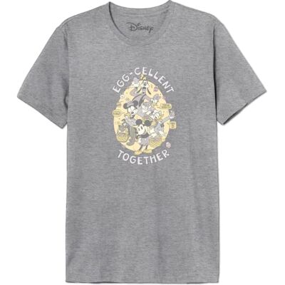 Disney T-shirt herr, Melange grå, XL Disney T-shirt herr, Melange grå, XL