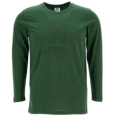 Russell Athletic L/S Crewneck Tee Kortärmad T-tröja, Mörkgrön, 176 Russell Athletic L/S Crewneck Tee Kortärmad T-tröja, Mörkgrön, 176