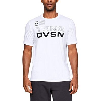 Under Armour herr Ua Trng Dvsn Ss kortärmad t-shirt White/Black (100) L Under Armour herr Ua Trng Dvsn Ss kortärmad t-shirt White/Black (100) L