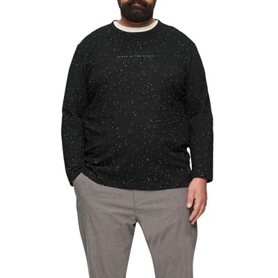 s.Oliver stor storlek långärmad med logotyptryck, 99d1, 5XL s.Oliver stor storlek långärmad med logotyptryck, 99d1, 5XL