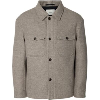 SELECTED FEMME Herr Slhmitch Lano Shacket Noos, Deep Taupe, x_l, Djup mullvaden, XL SELECTED FEMME Herr Slhmitch Lano Shacket Noos, Deep Taupe, x_l, Djup mullvaden, XL