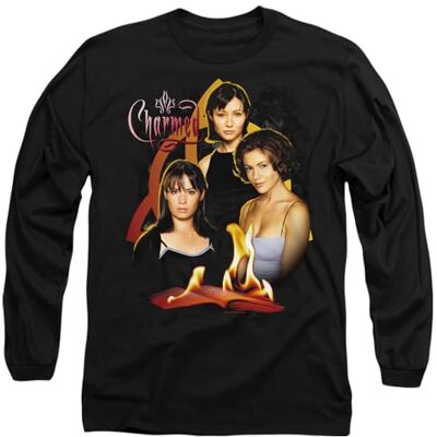 Charmed Original Tre Långärmad T-shirt för män, Svart, XX-Large, Svart, XXL Charmed Original Tre Långärmad T-shirt för män, Svart, XX-Large, Svart, XXL