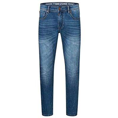 Timezone Slim Eduardotz jeans för män, Jeans blå tvätt, 29W x 32L Timezone Slim Eduardotz jeans för män, Jeans blå tvätt, 29W x 32L
