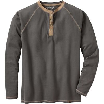 Legendary Whitetails Recluse Henley Långärmad herrtröja, Träkol, XL tall Legendary Whitetails Recluse Henley Långärmad herrtröja, Träkol, XL tall