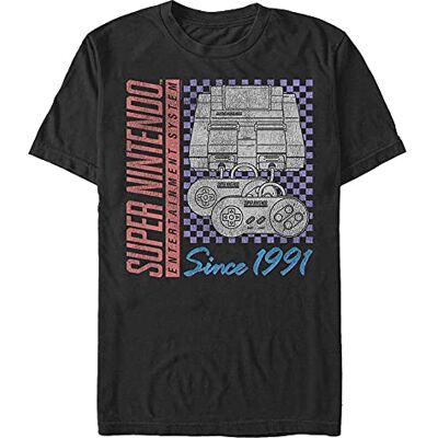 Nintendo Mäns nineties gamer t-shirt, svart, stor Nintendo Mäns nineties gamer t-shirt, svart, stor