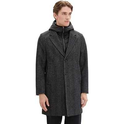 TOM TAILOR Ullrock för män, 32522 – Djup fiskbensstruktur, XL TOM TAILOR Ullrock för män, 32522 – Djup fiskbensstruktur, XL