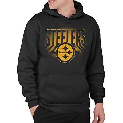 Junk Food unisex NFL team spotlight huvtröja tröja med huva, Pittsburgh Stehler, svart, XXL Junk Food unisex NFL team spotlight huvtröja tröja med huva, Pittsburgh Stehler, svart, XXL