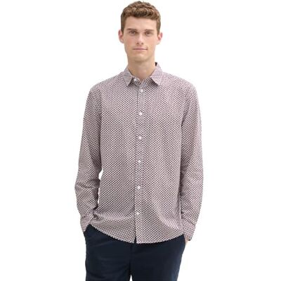 TOM TAILOR herrskjorta, 36668 – offwhite faade stripe design, L TOM TAILOR herrskjorta, 36668 – offwhite faade stripe design, L
