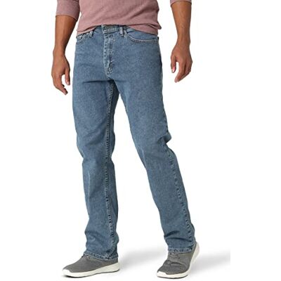 Wrangler Authentics herr klassisk komfort-midja jeans, Lätt stengods, 36W / 34L Wrangler Authentics herr klassisk komfort-midja jeans, Lätt stengods, 36W / 34L