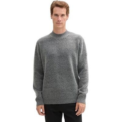 TOM TAILOR herrtröja, 37034 – Light Stone Grey Black Core, XXL TOM TAILOR herrtröja, 37034 – Light Stone Grey Black Core, XXL