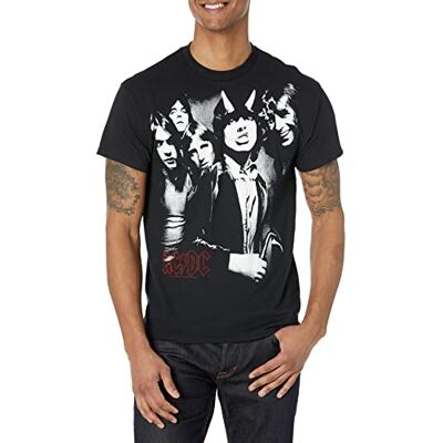Liquid Blue Men's AC/DC Highway Group Short Sleeve T-Shirt,Black,Small Liquid Blue Men's AC/DC Highway Group Short Sleeve T-Shirt,Black,Small
