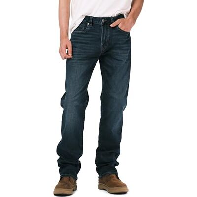 Buffalo David Bitton Avslappnade raka Driven-jeans med stretchtyg, 40W / 34L Buffalo David Bitton Avslappnade raka Driven-jeans med stretchtyg, 40W / 34L