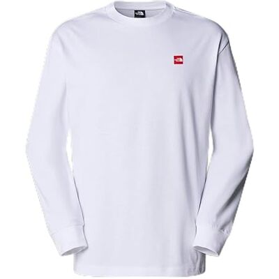 THE NORTH FACE NF0A8C1TFN4 U AXYS överdimensionerad L/S T-shirt herr TNF vit storlek L, Tnf White, L THE NORTH FACE NF0A8C1TFN4 U AXYS överdimensionerad L/S T-shirt herr TNF vit storlek L, Tnf White, L