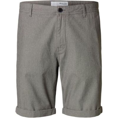 SELECTED HOMME Man-shorts, stretchig, bomull, asfalt, L SELECTED HOMME Man-shorts, stretchig, bomull, asfalt, L