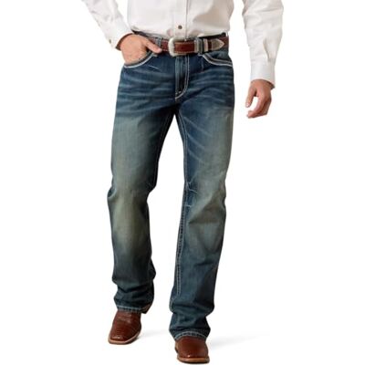 ARIAT Herr M4 Low Rise Boot Cut Jeans, Durango, 48 ARIAT Herr M4 Low Rise Boot Cut Jeans, Durango, 48