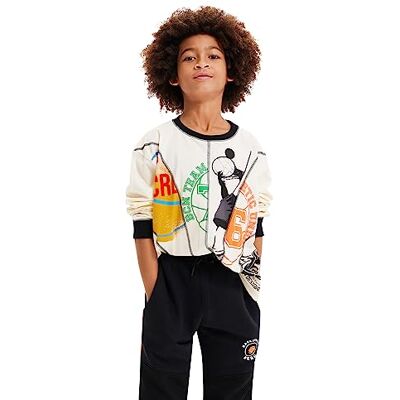 Desigual Pojkar Ts_Roy-blus, Vit, S Desigual Pojkar Ts_Roy-blus, Vit, S