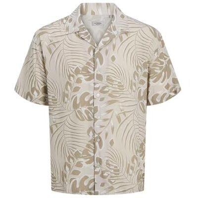 JJ REBEL Jrebbloom Resort Shirt Ss, Moonbeam, L JJ REBEL Jrebbloom Resort Shirt Ss, Moonbeam, L