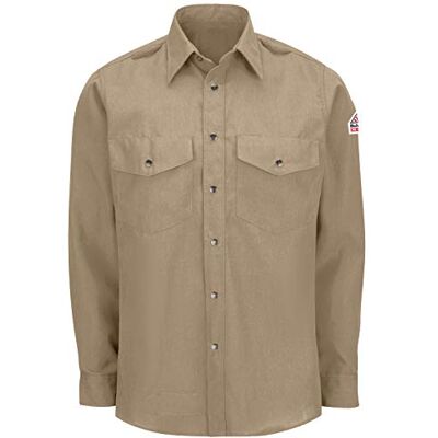 Bulwark FR Herr Bulwark lätt Nomex Fr snap-front skjorta, brun, stor lång, SOLBRÄNNA, L Lång Bulwark FR Herr Bulwark lätt Nomex Fr snap-front skjorta, brun, stor lång, SOLBRÄNNA, L Lång