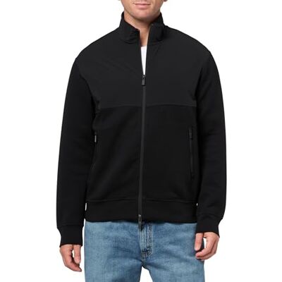 Giorgio Armani Men's Essential, långärmad tröja, kontrast topp, svart, XXL, svart, XXL Giorgio Armani Men's Essential, långärmad tröja, kontrast topp, svart, XXL, svart, XXL