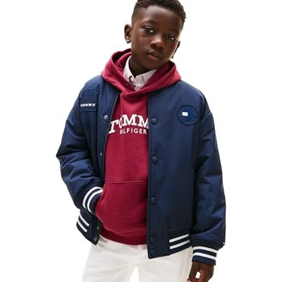 Tommy Hilfiger pojke VADDERAD GRAPHIC BOMBER KB0KB10079 Bomberjacka, BLÅ (Dark Night Navy), 4 år, Blå (mörk natt marinblå), 4 år Tommy Hilfiger pojke VADDERAD GRAPHIC BOMBER KB0KB10079 Bomberjacka, BLÅ (Dark Night Navy), 4 år, Blå (mörk natt marinblå), 4 år