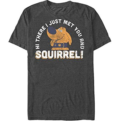Disney Pixar Unisex Up-My Name is Doug Organic Short Sleeve t-shirt, melange svart, S, Melange svart, S Disney Pixar Unisex Up-My Name is Doug Organic Short Sleeve t-shirt, melange svart, S, Melange svart, S