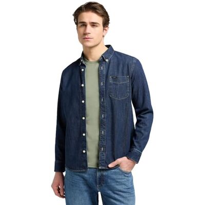 Lee Button DOWN, Mellansten 2, 5XL Lee Button DOWN, Mellansten 2, 5XL
