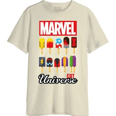 Marvel T-shirt herr, Naturlig, S Marvel T-shirt herr, Naturlig, S