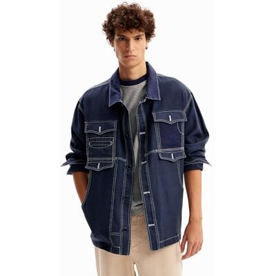 Desigual Chaq_Narciso Denim jacka för män, blå, XL Desigual Chaq_Narciso Denim jacka för män, blå, XL