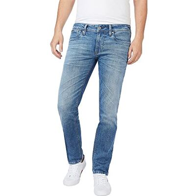 Pepe Jeans hatch Jeans för män, Blå (Denim-gu7), 32W x 34L Pepe Jeans hatch Jeans för män, Blå (Denim-gu7), 32W x 34L