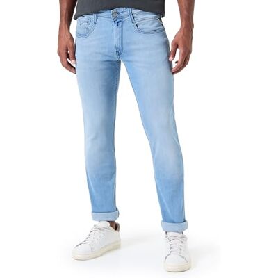 Replay herr slim fit jeans Anbass, 010 ljusblå, 36W x 30L Replay herr slim fit jeans Anbass, 010 ljusblå, 36W x 30L