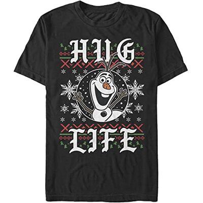 Disney Herr Hug Life Olaf t-shirt, svart, 3XL Disney Herr Hug Life Olaf t-shirt, svart, 3XL