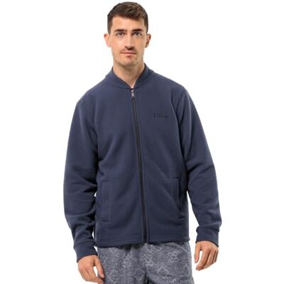 Jack Wolfskin Light Curl JKT M fleecejacka, midnattsblå, XXL herr, midnattsblå, XXL Jack Wolfskin Light Curl JKT M fleecejacka, midnattsblå, XXL herr, midnattsblå, XXL