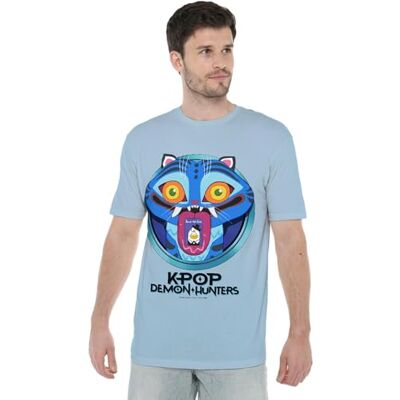 KPop Demon Hunters Unisex K-pop Demon Hunters Tecknad Derpy Save The Date Unisex T-shirt T-shirt, Himmelsblått, 3XL KPop Demon Hunters Unisex K-pop Demon Hunters Tecknad Derpy Save The Date Unisex T-shirt T-shirt, Himmelsblått, 3XL