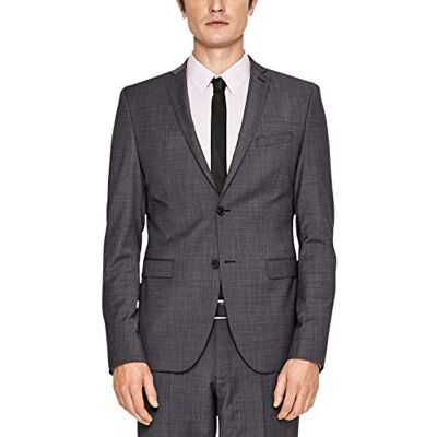 s.Oliver BLACK LABEL Kostym jacka för män, Grå (antracit rosa punkt 98m6), 46 s.Oliver BLACK LABEL Kostym jacka för män, Grå (antracit rosa punkt 98m6), 46