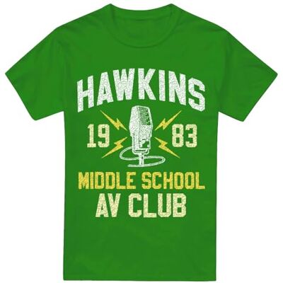 Stranger Things – Hawkins Middle School unisex t-shirt, grön (Kelly Green, Large, Kelly Green, L Stranger Things – Hawkins Middle School unisex t-shirt, grön (Kelly Green, Large, Kelly Green, L