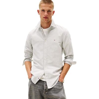 Tommy Jeans herr TJM Slim Oxford tröja EXT DM0DM20668 L/S, blå (mörk natt marinblå randig), XL, Blå (mörk natt marinblå rand), XL Tommy Jeans herr TJM Slim Oxford tröja EXT DM0DM20668 L/S, blå (mörk natt marinblå randig), XL, Blå (mörk natt marinblå rand), XL