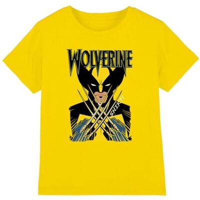 Marvel X-Men Wolverine Action unisex barn t-shirt, atletisk ljung, 9-10 år, Atletisk Heather, 9-10 År Marvel X-Men Wolverine Action unisex barn t-shirt, atletisk ljung, 9-10 år, Atletisk Heather, 9-10 År