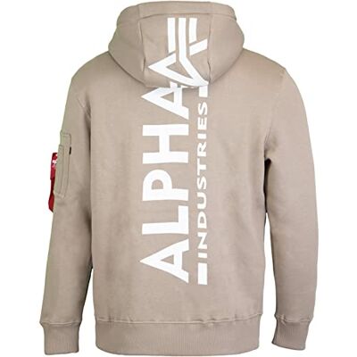 Alpha Industries EMB Sweater för män, Dark Olive, XXL Alpha Industries EMB Sweater för män, Dark Olive, XXL