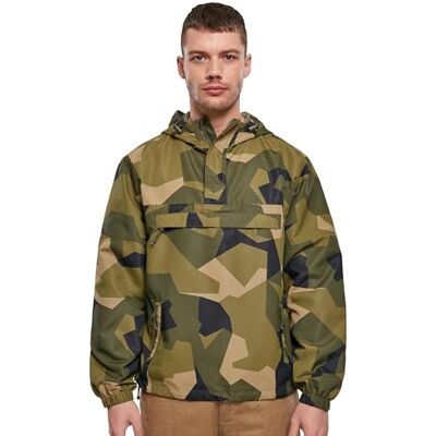 Brandit Sommar windbreaker, regnjacka, anorak, träningsjacka, storlek S till 5XL, Swedish Camo, XXL Brandit Sommar windbreaker, regnjacka, anorak, träningsjacka, storlek S till 5XL, Swedish Camo, XXL