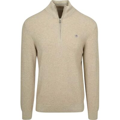 GANT Micro texturerad bomull halv dragkedja GANT Micro texturerad bomull halv dragkedja