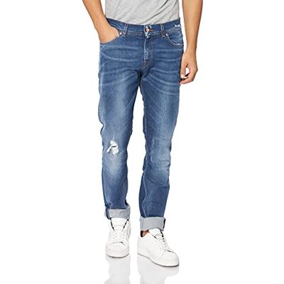 7 For All Mankind herr Ronnie Better Off Jeans, Mittblå, 29W / 30L 7 For All Mankind herr Ronnie Better Off Jeans, Mittblå, 29W / 30L
